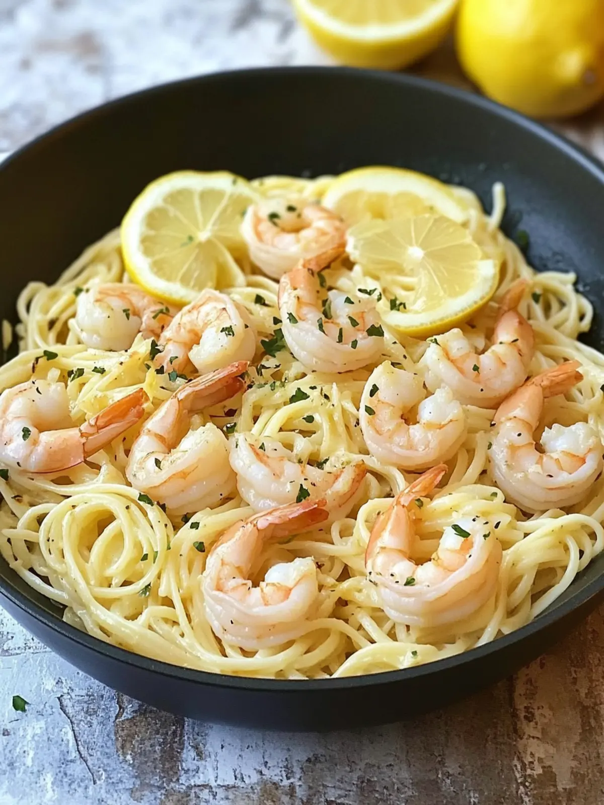 Lemon Butter Garlic Shrimp Pasta: A Quick Gourmet Delight 2 Lemon Butter Garlic Shrimp Pasta