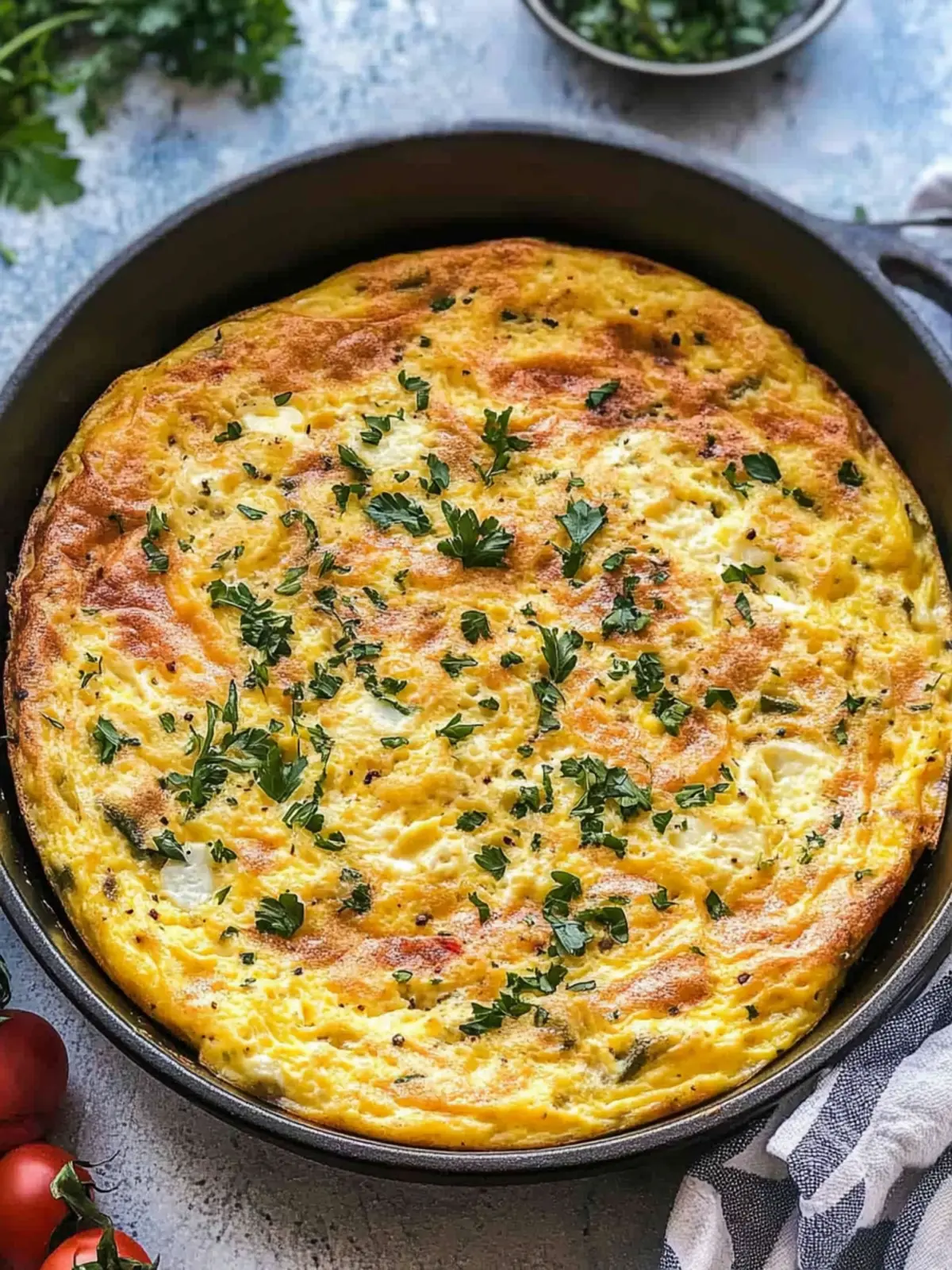 Perfectly Fluffy Egg Frittata for Effortless Weekend Brunch 3 Egg Frittata