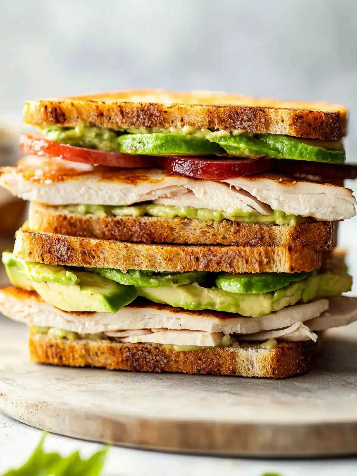 Ultimate Turkey Avocado Sandwich with Crispy Bacon Delight 4 Turkey Avocado Sandwich