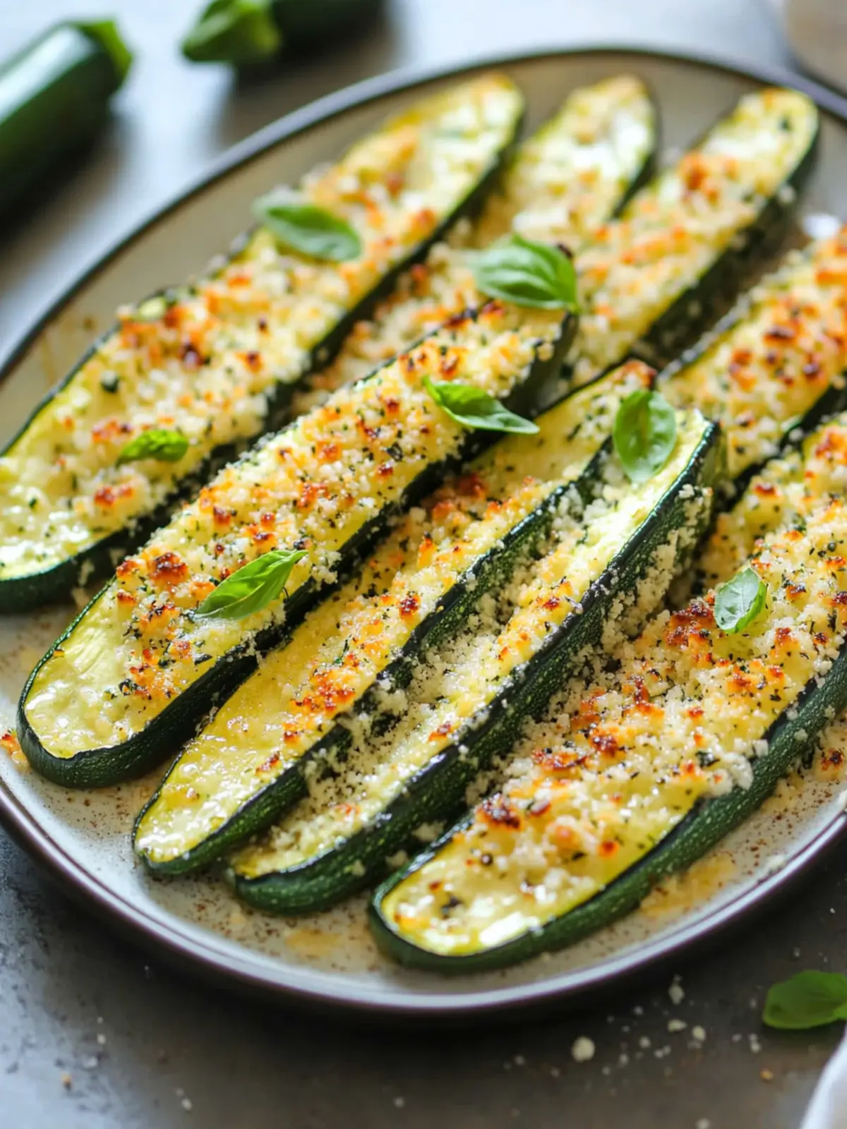 Baked Parmesan Zucchini: Crispy Delight You'll Crave! 2 Baked Parmesan Zucchini