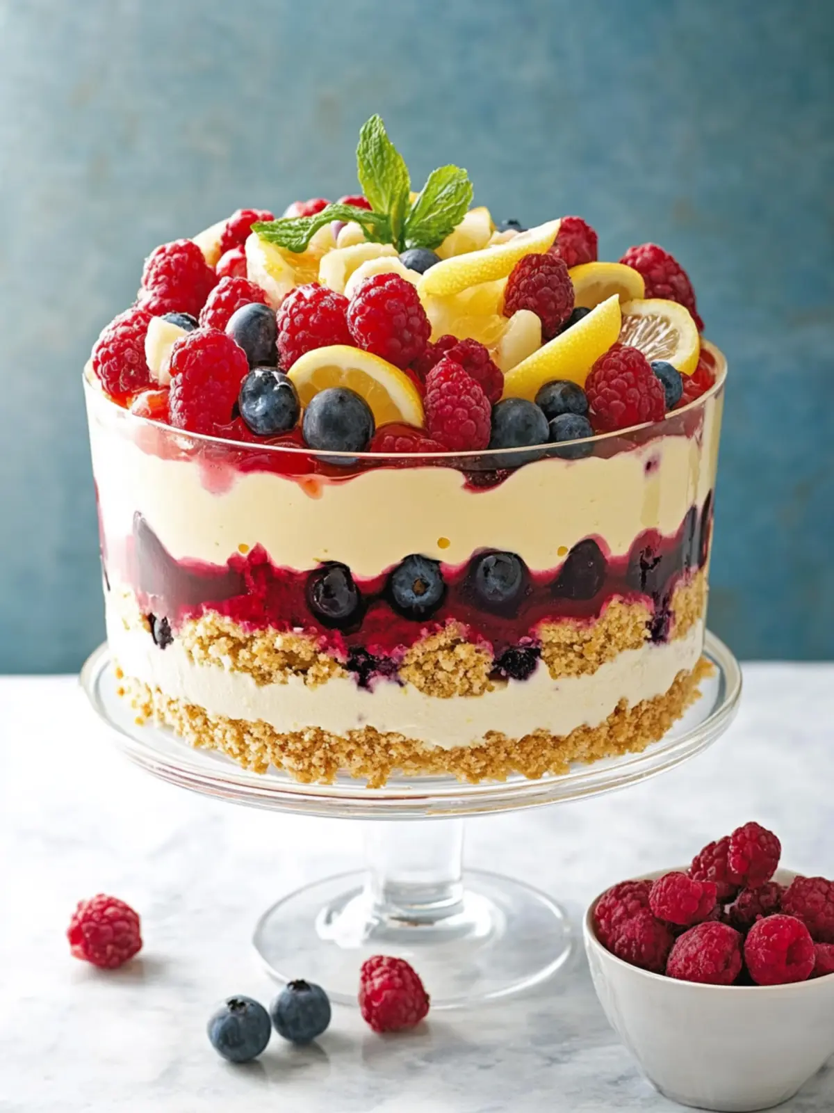 Lemon Berry Trifle: Easy Layers of Delight and Freshness 2 Lemon Berry Trifle