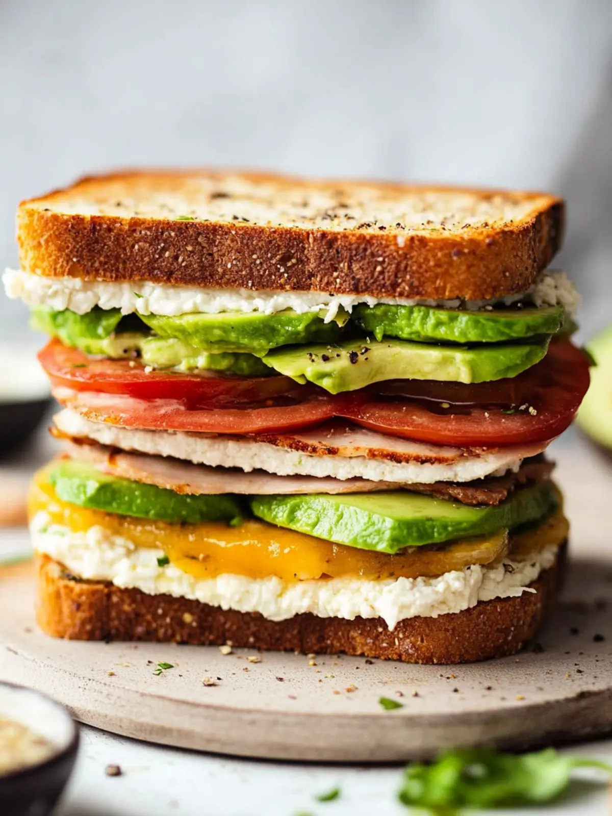Ultimate Turkey Avocado Sandwich with Crispy Bacon Delight 5 Turkey Avocado Sandwich