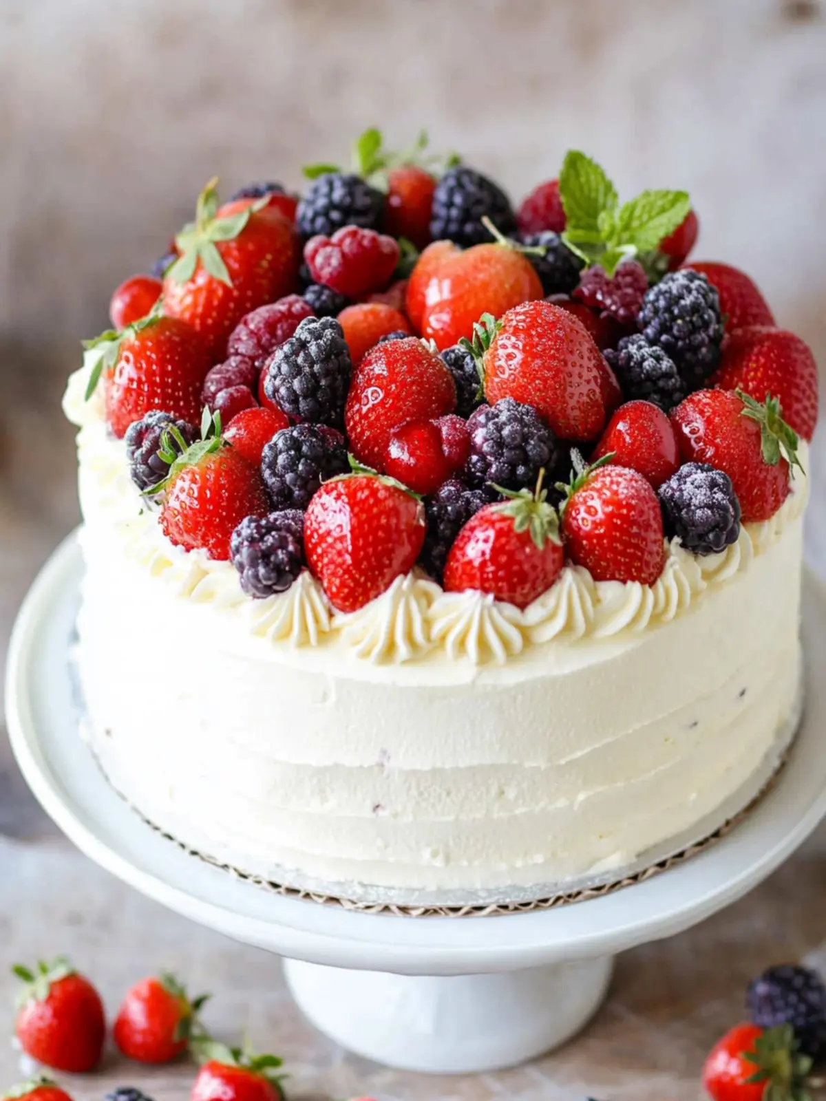 Delicious Berry Mascarpone Layer Cake for Sweet Celebrations 4 Berry Mascarpone Layer Cake