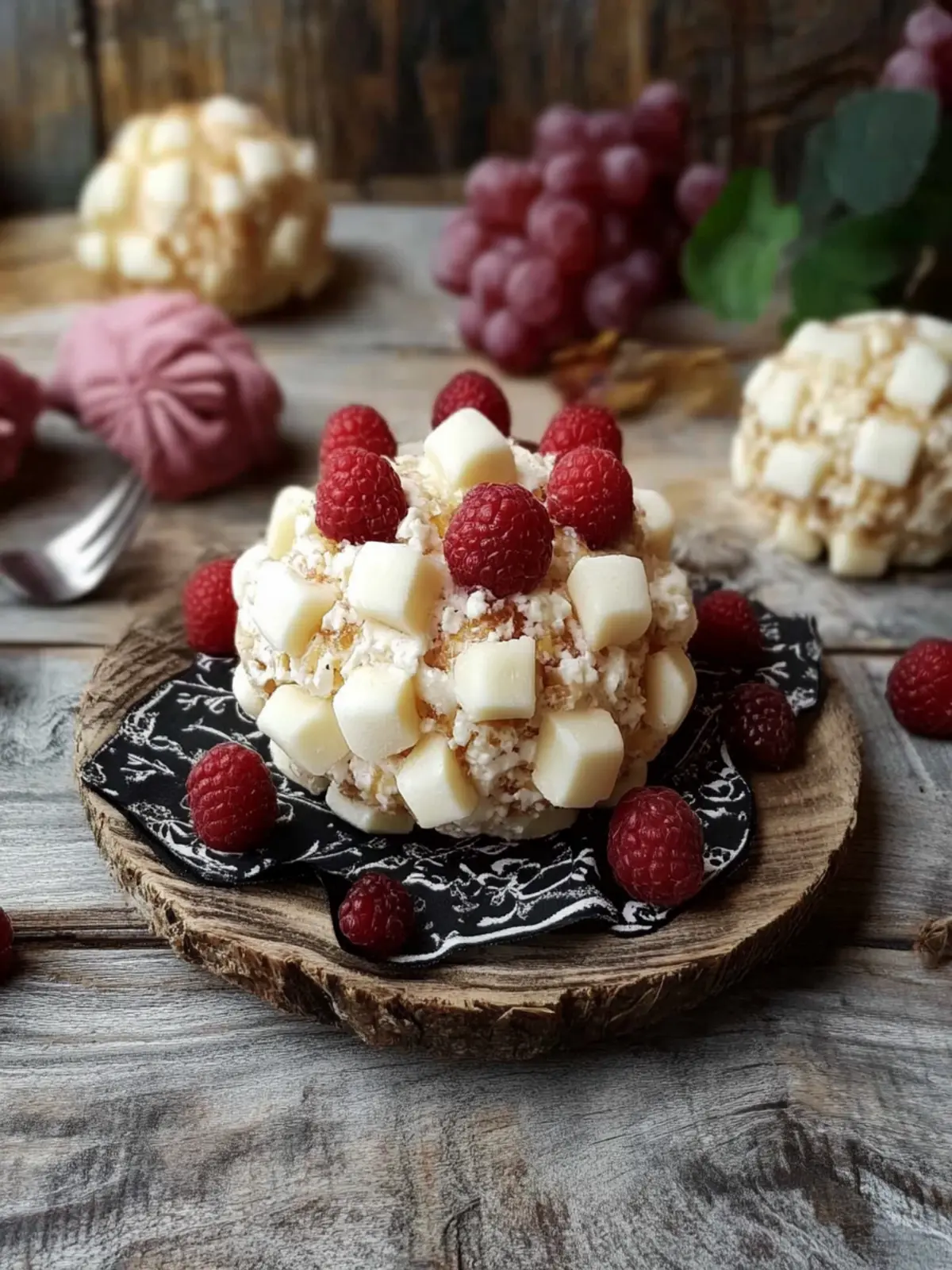 Irresistible Cheese Ball Bites with Grapes & Pomegranate 5 Cheese Ball