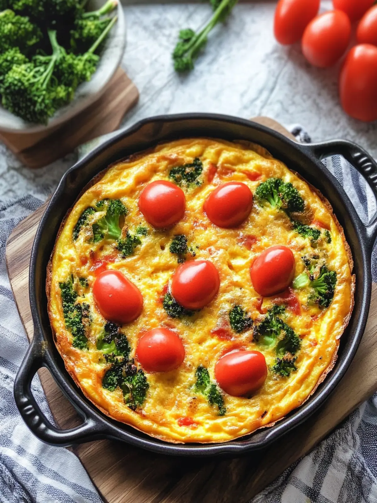 Savory Baked Frittata with Turkey Ham and Veggies Delight 5 Baked Frittata