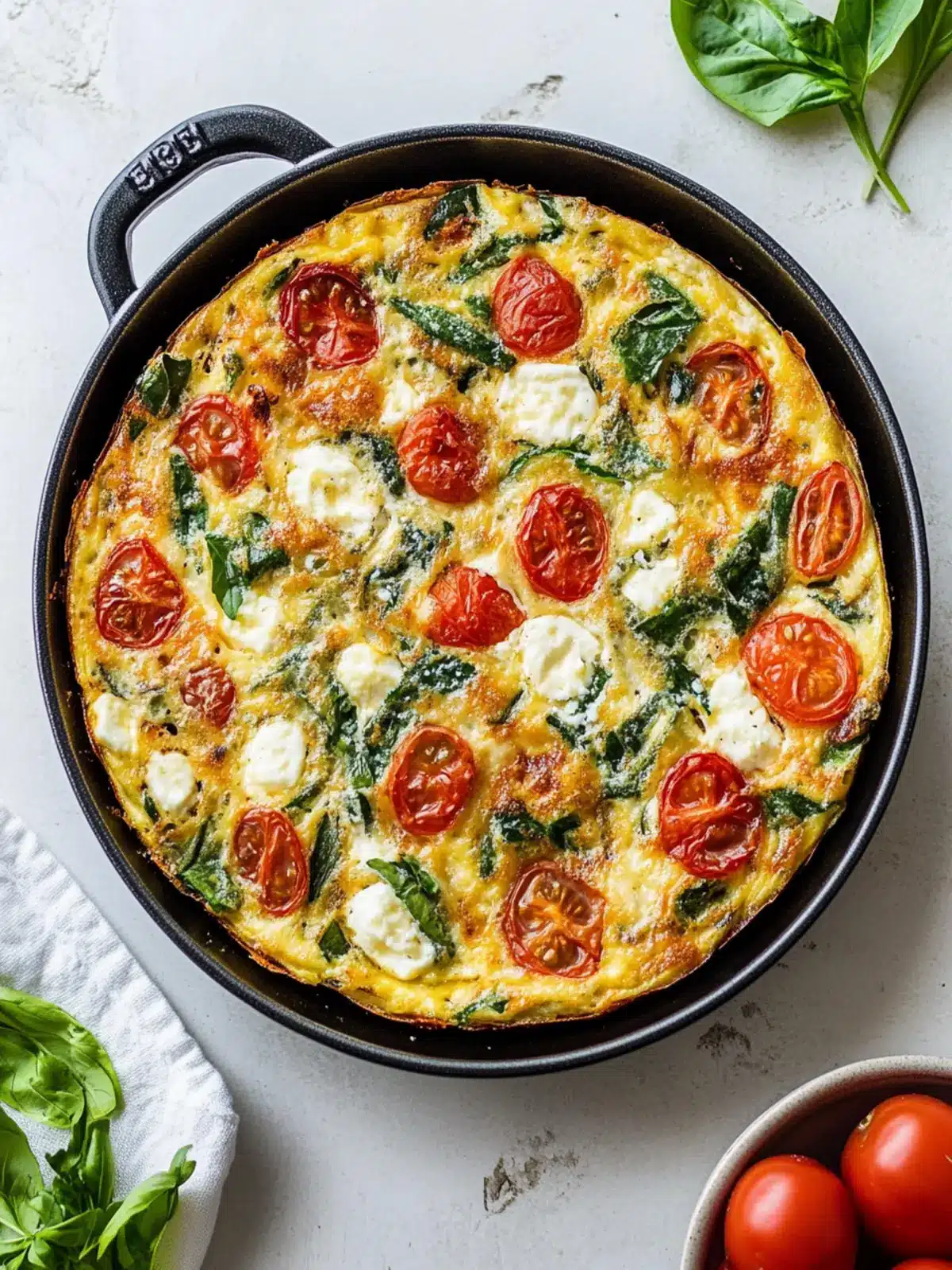 Savory Egg White Frittata with Bacon and Spinach Delight 5 Egg White Frittata