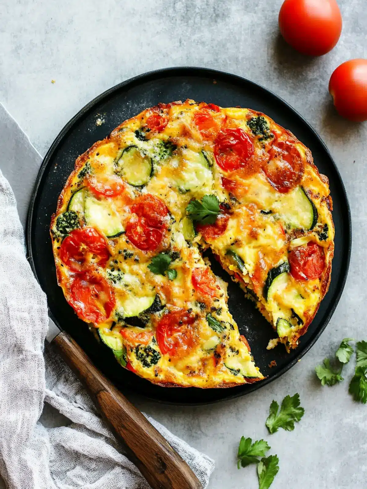 Savory Vegetable Frittata for a Quick, Healthy Meal 4 Vegetable Frittata