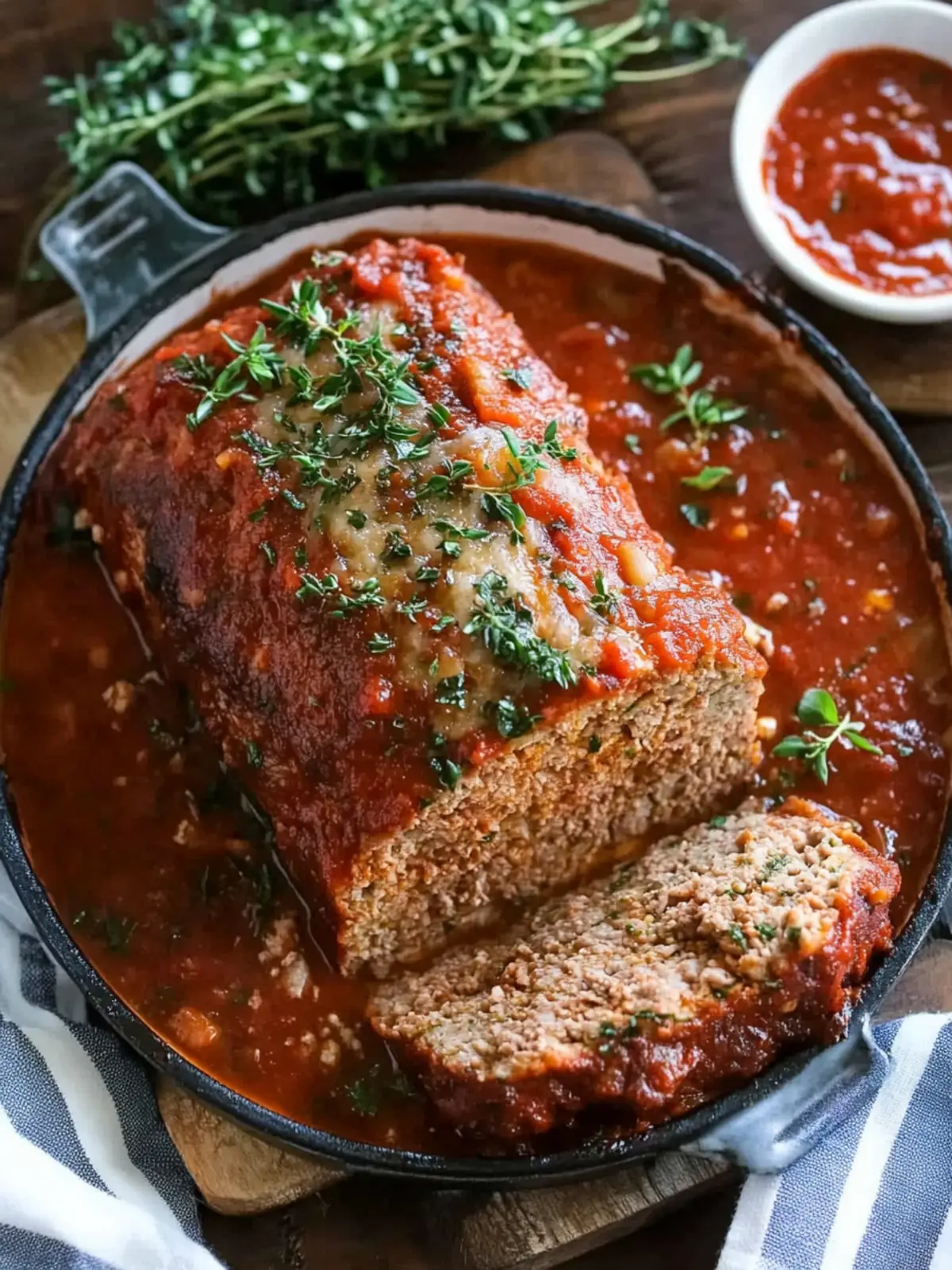 Italian Meatloaf with Marinara Sauce: Comfort Food Magic 3 Italian Meatloaf with Marinara Sauce