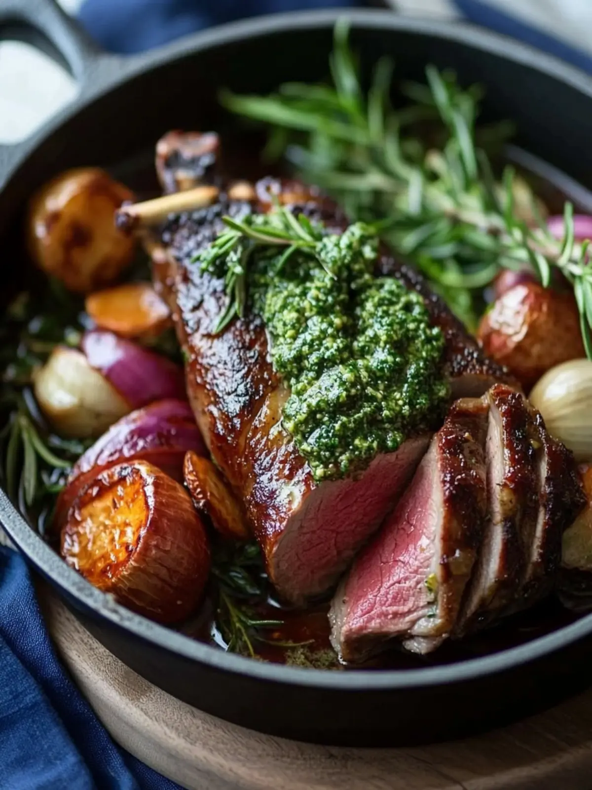 Irresistible Roast Lamb With Rosemary, Garlic, and Pesto Bliss 4 Roast Lamb With Rosemary, Garlic and Pesto