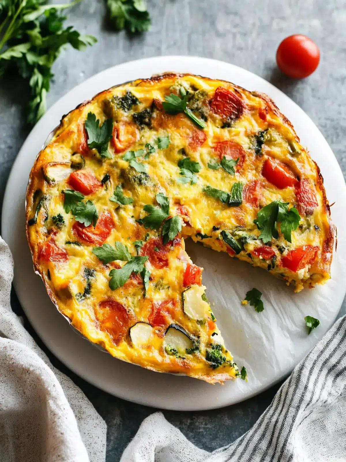 Savory Vegetable Frittata for a Quick, Healthy Meal 2 Vegetable Frittata