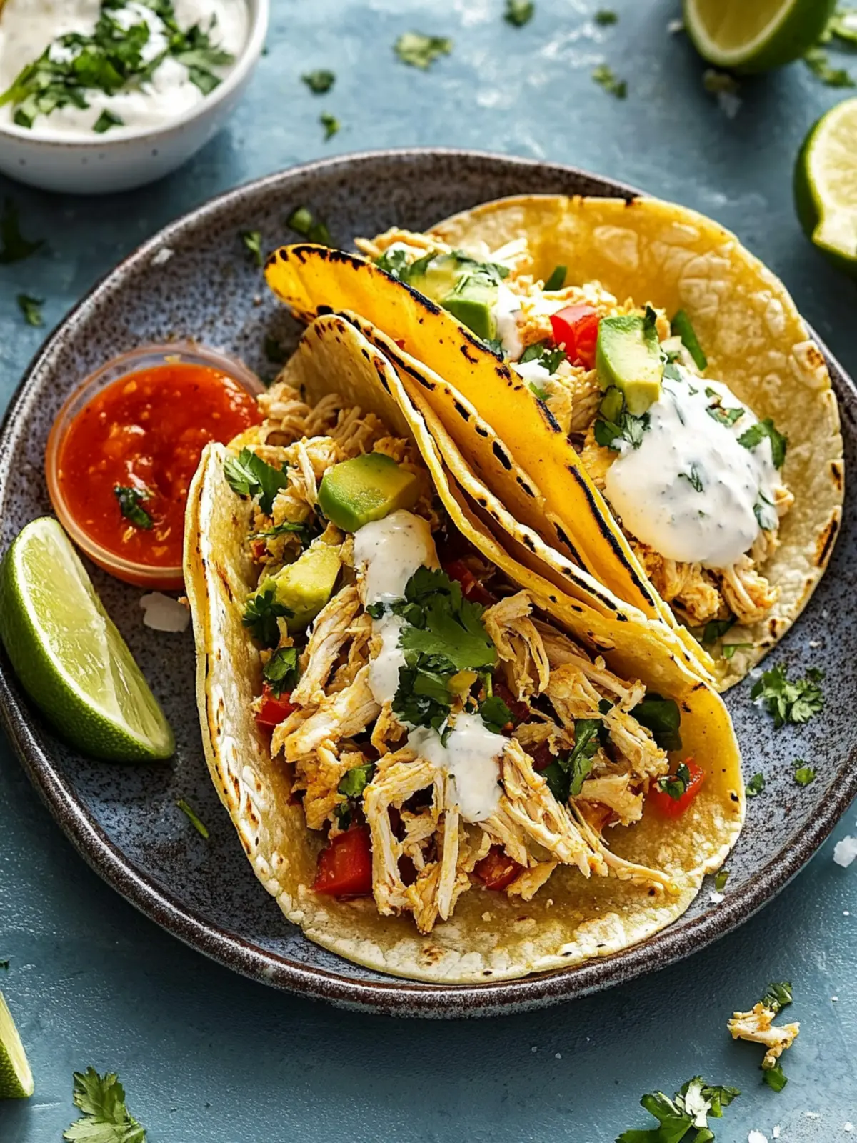 Dairy Free Chicken Tacos with Shredded Chicken Bliss 2 Chicken Tacos with Shredded Chicken