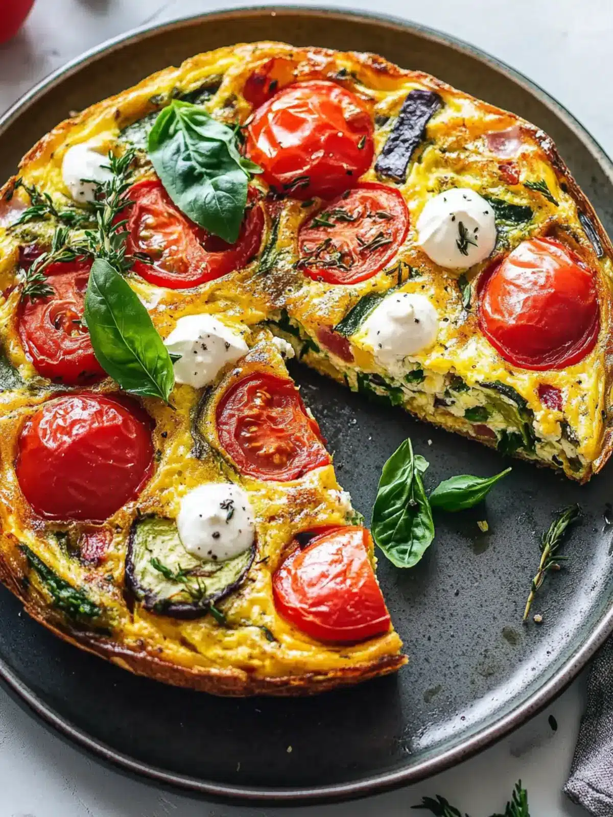 Mediterranean Frittata Veggie: Wholesome and Flavorful Delight 2 Mediterranean Frittata Veggie