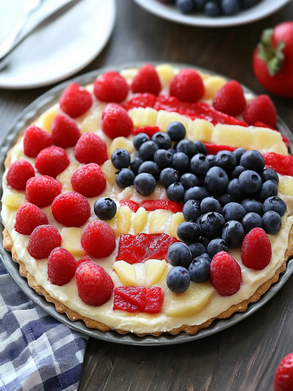 American Flag Fruit Pizza: Your Summer Celebration Dessert 2 American Flag Fruit Pizza