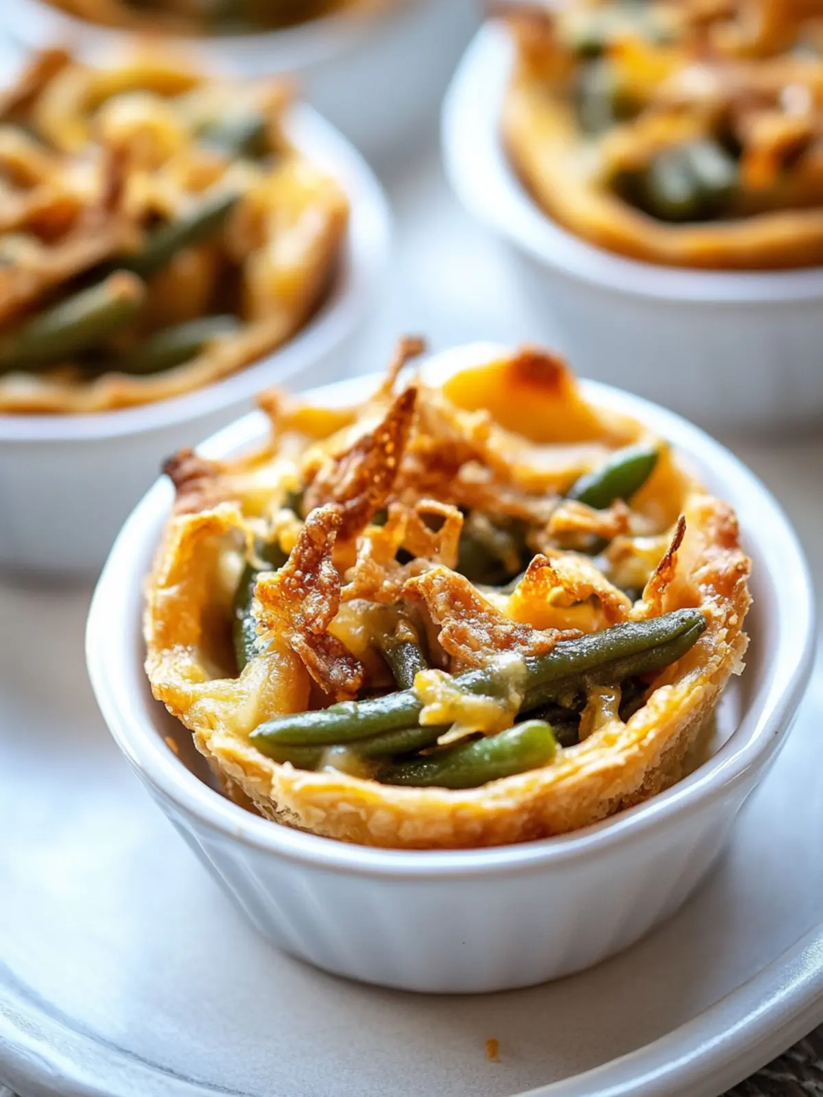 Mini Green Bean Casserole Bites That Wow Every Gatherin 4 Mini Green Bean Casserole