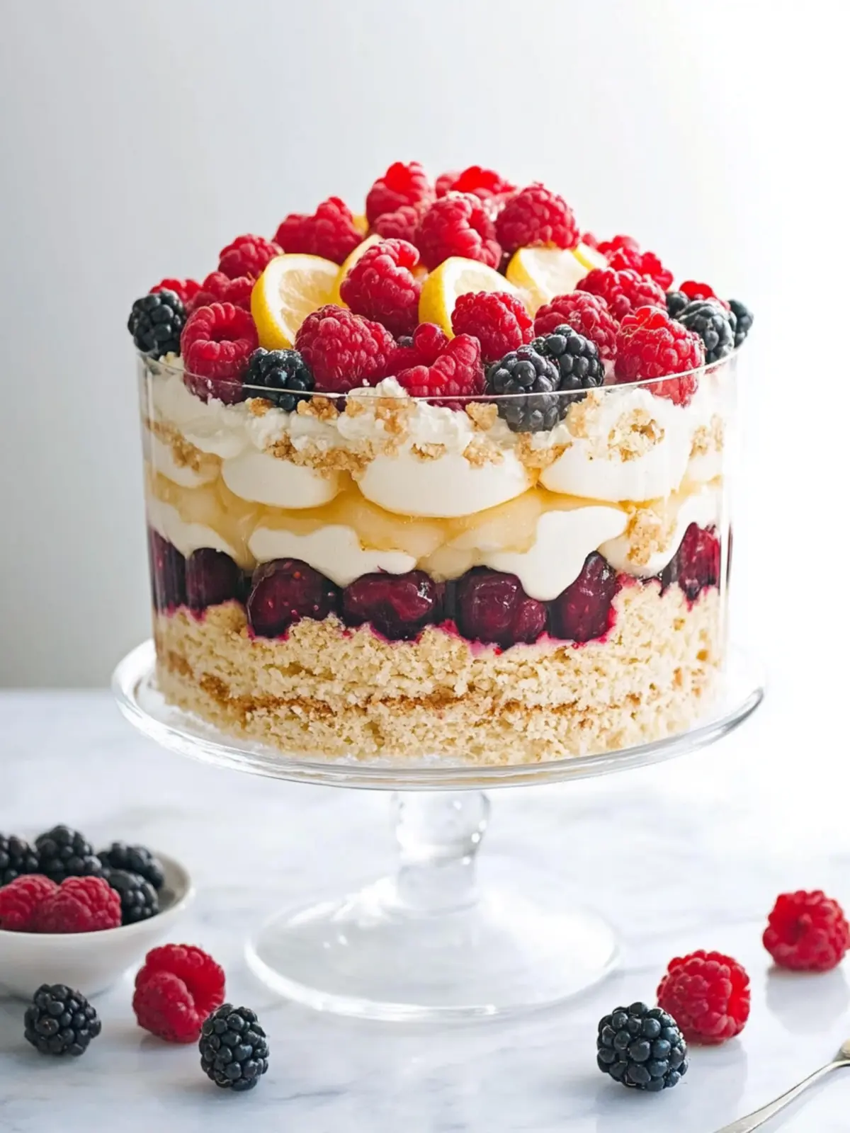 Lemon Berry Trifle: Easy Layers of Delight and Freshness 3 Lemon Berry Trifle