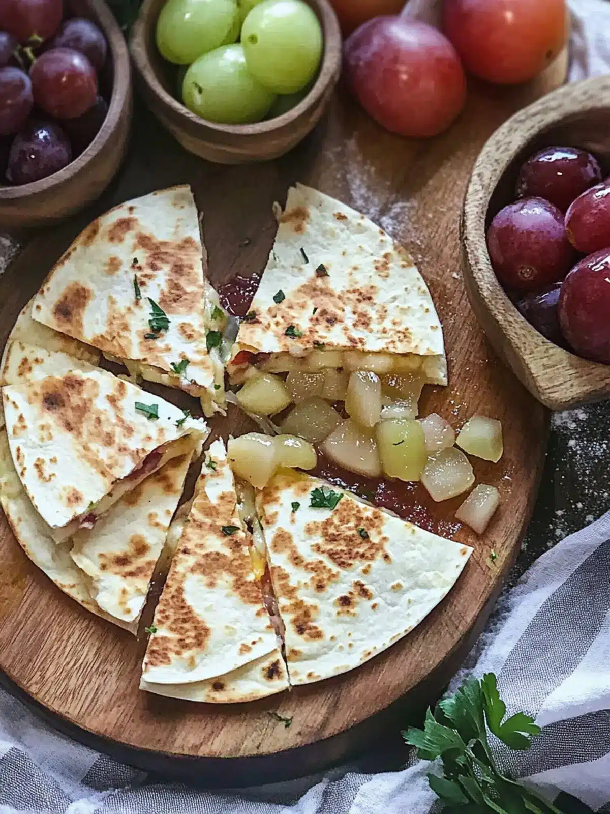Brie and Grape Quesadilla: A Sweet Savory Delight to Savor 5 Brie and Grape Quesadilla