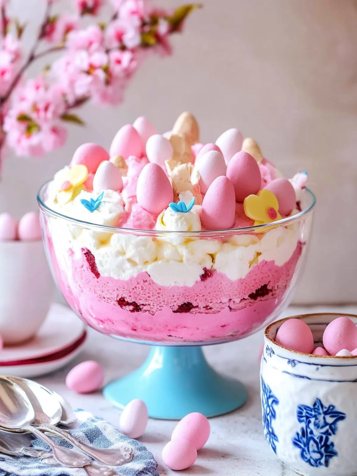 Easter Pink Velvet Cheesecake Trifle That'll Delight Everyone 2 Easter Pink Velvet Cheesecake Trifle