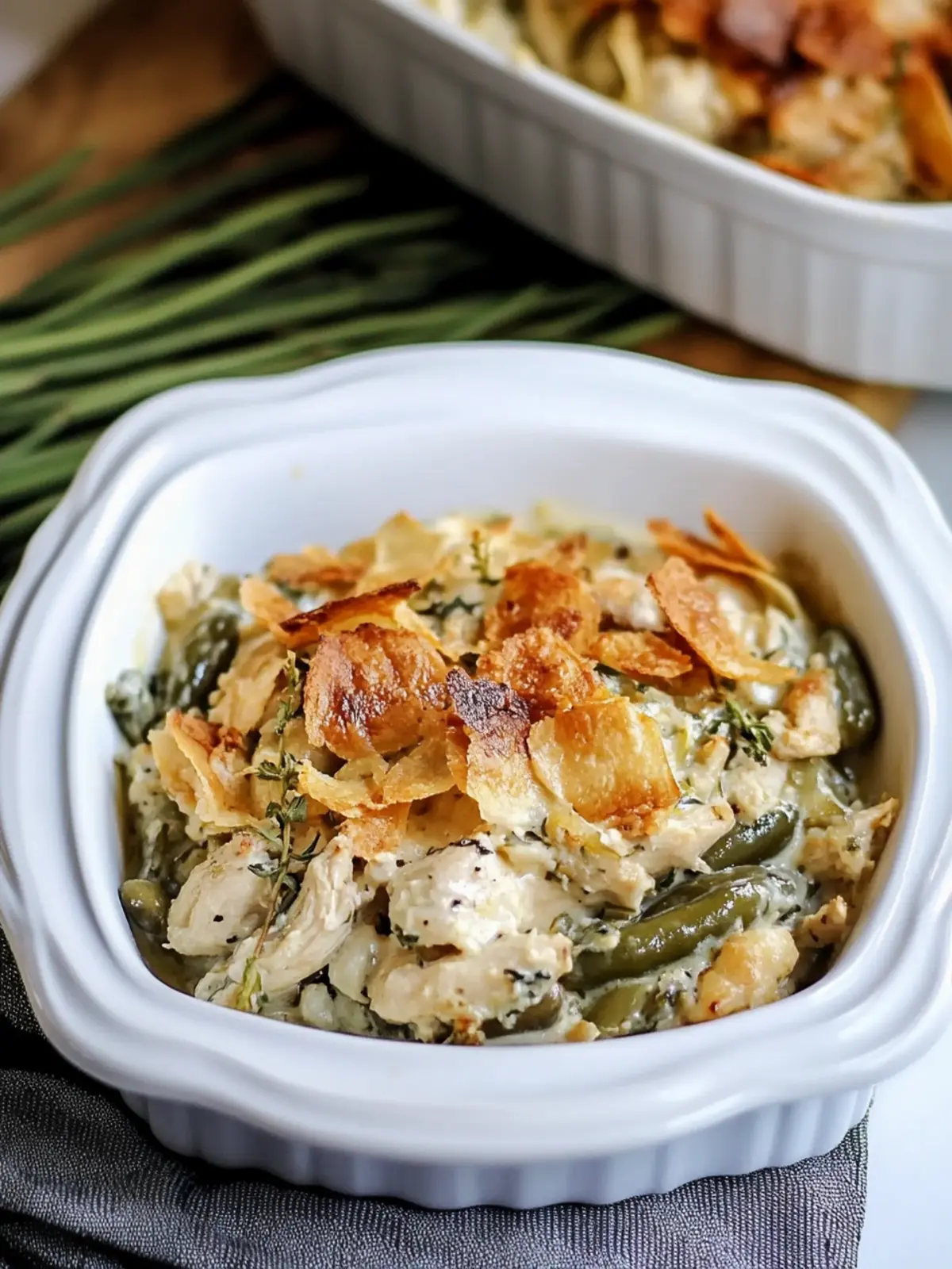 Easy Green Bean Chicken Casserole for Cozy Dinner Nights 3 GREEN BEAN CHICKEN CASSEROLE