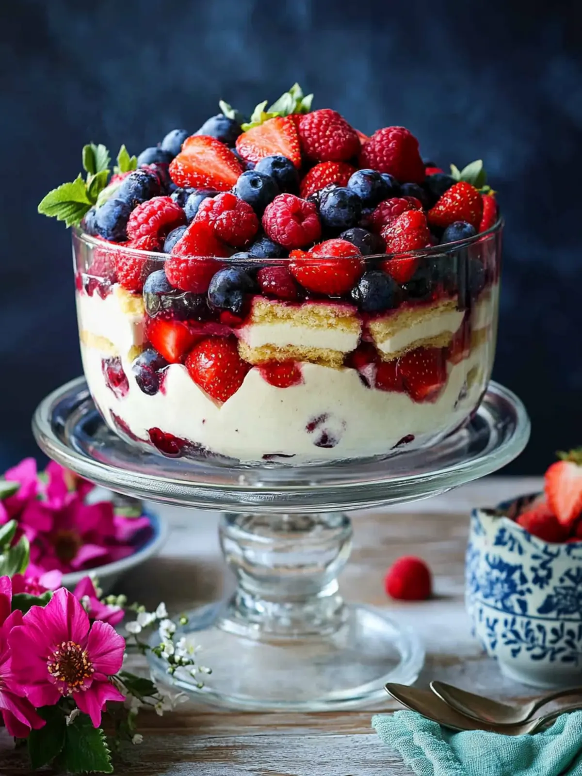 Delicious Summer Berry Trifle: A Layered Dessert Dream 3 Summer Berry Trifle