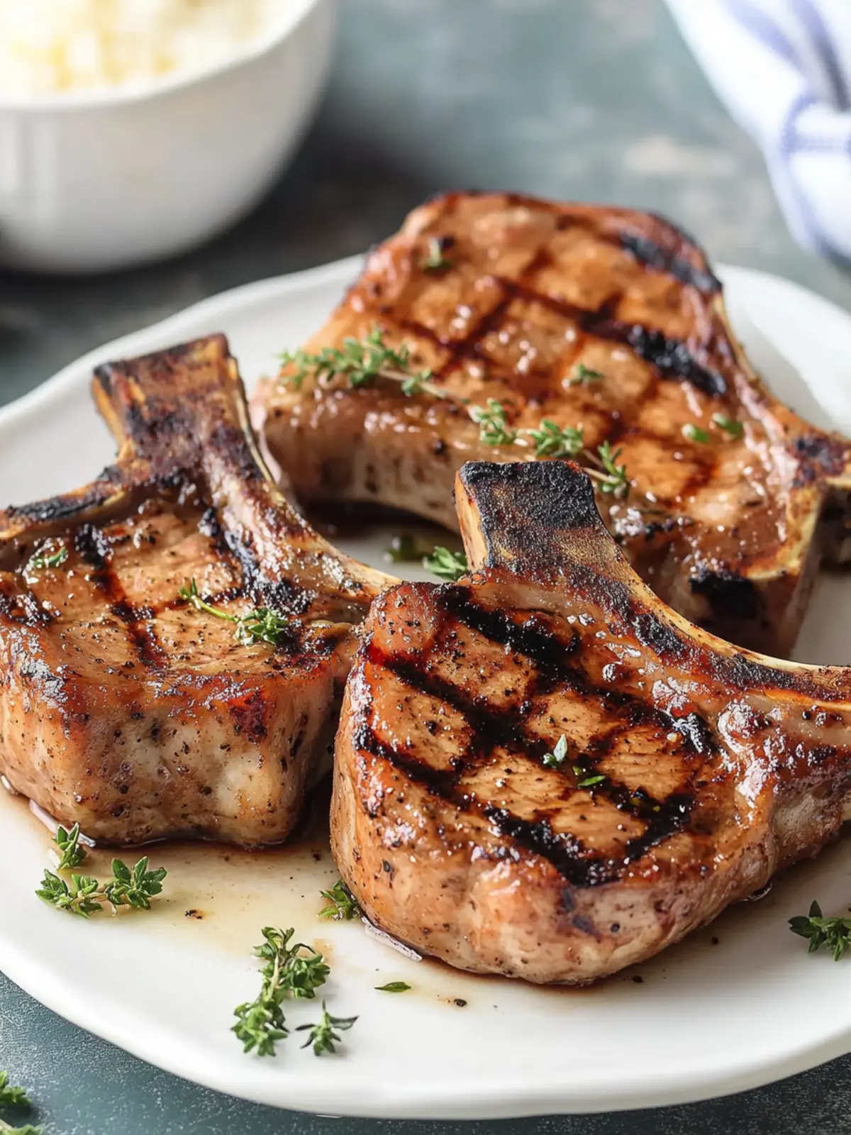Juicy Grilled Pork Chops with a Flavorful Marinade Secret 4 Grilled Pork Chops