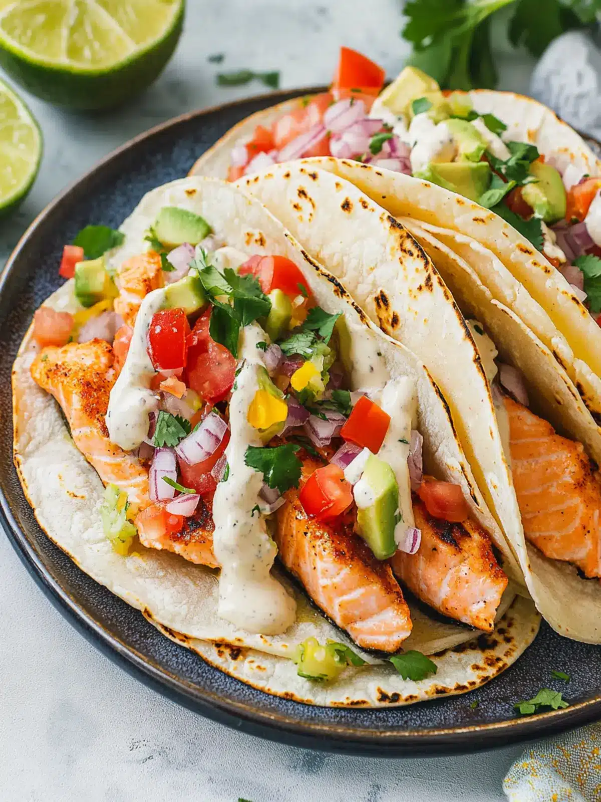 Spicy Salmon Tacos with Zesty Corn Salsa Delight 5 Salmon Tacos