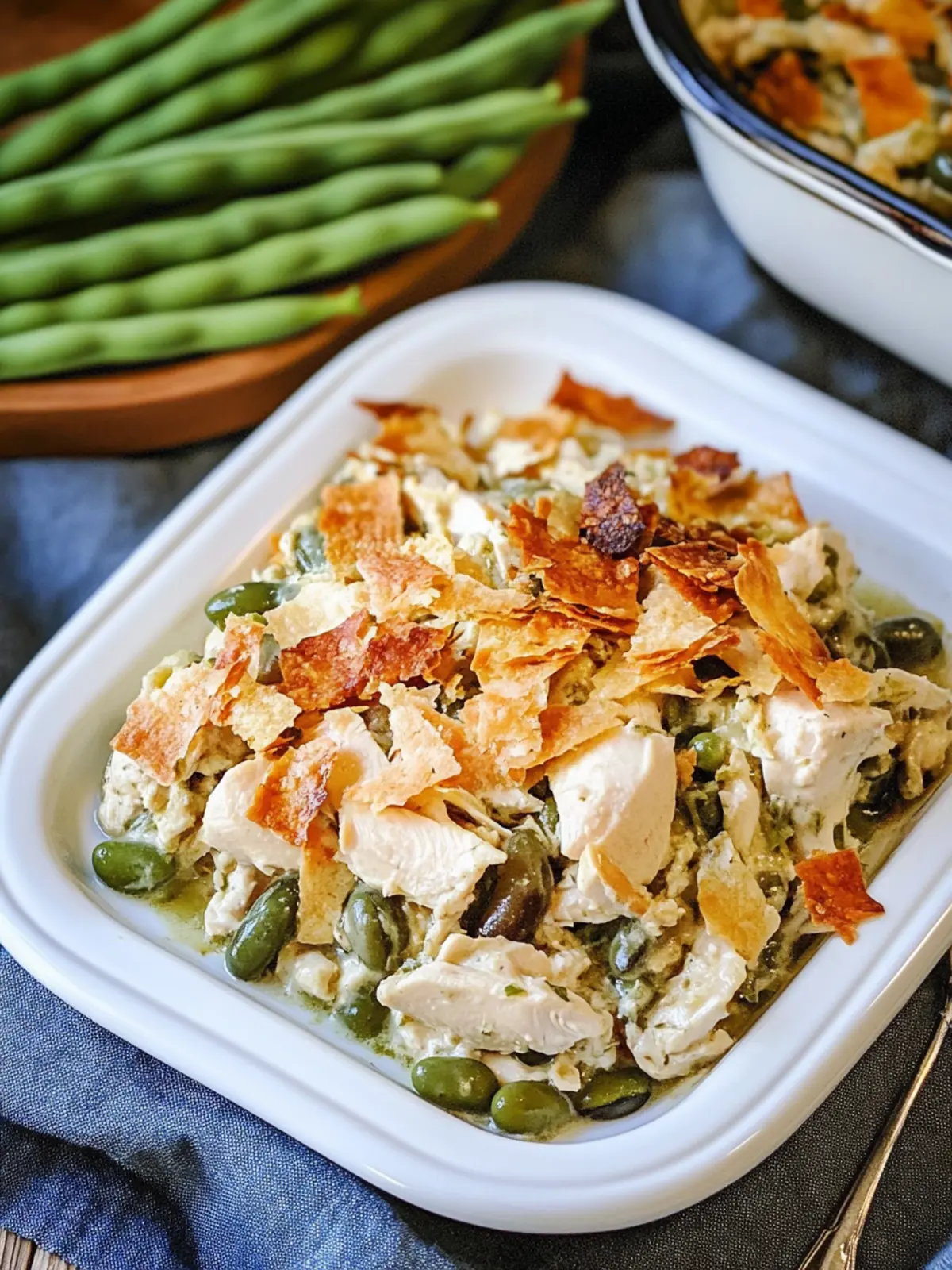 Easy Green Bean Chicken Casserole for Cozy Dinner Nights 4 GREEN BEAN CHICKEN CASSEROLE