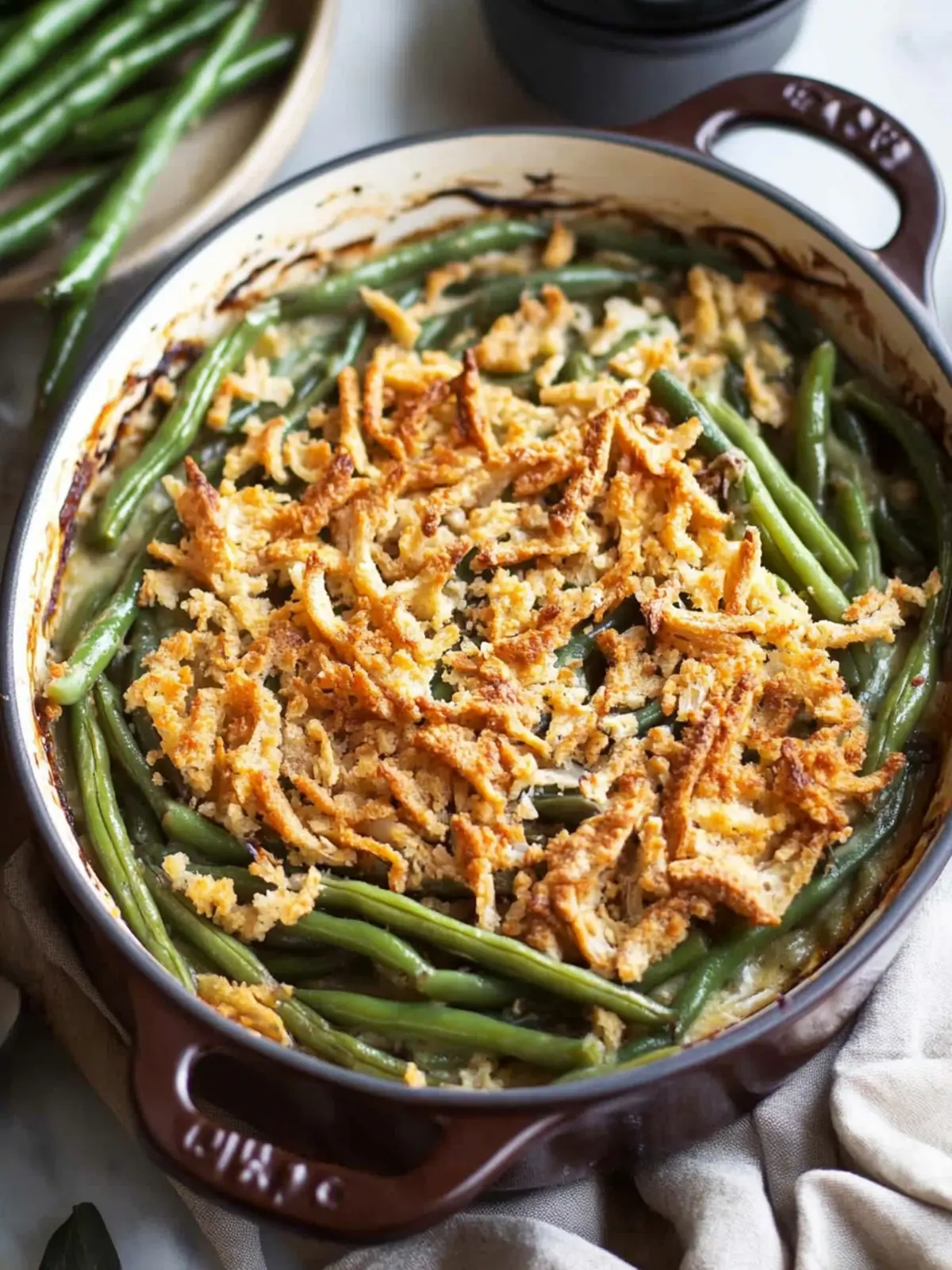 Savory Vegan Green Bean Casserole for Cozy Nights 2 Vegan Green Bean Casserole