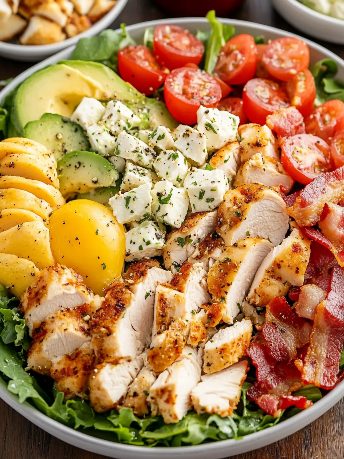 Delicious Cobb Salad with Chicken and Bacon You’ll Crave 2 Cobb Salad with Chicken and Bacon