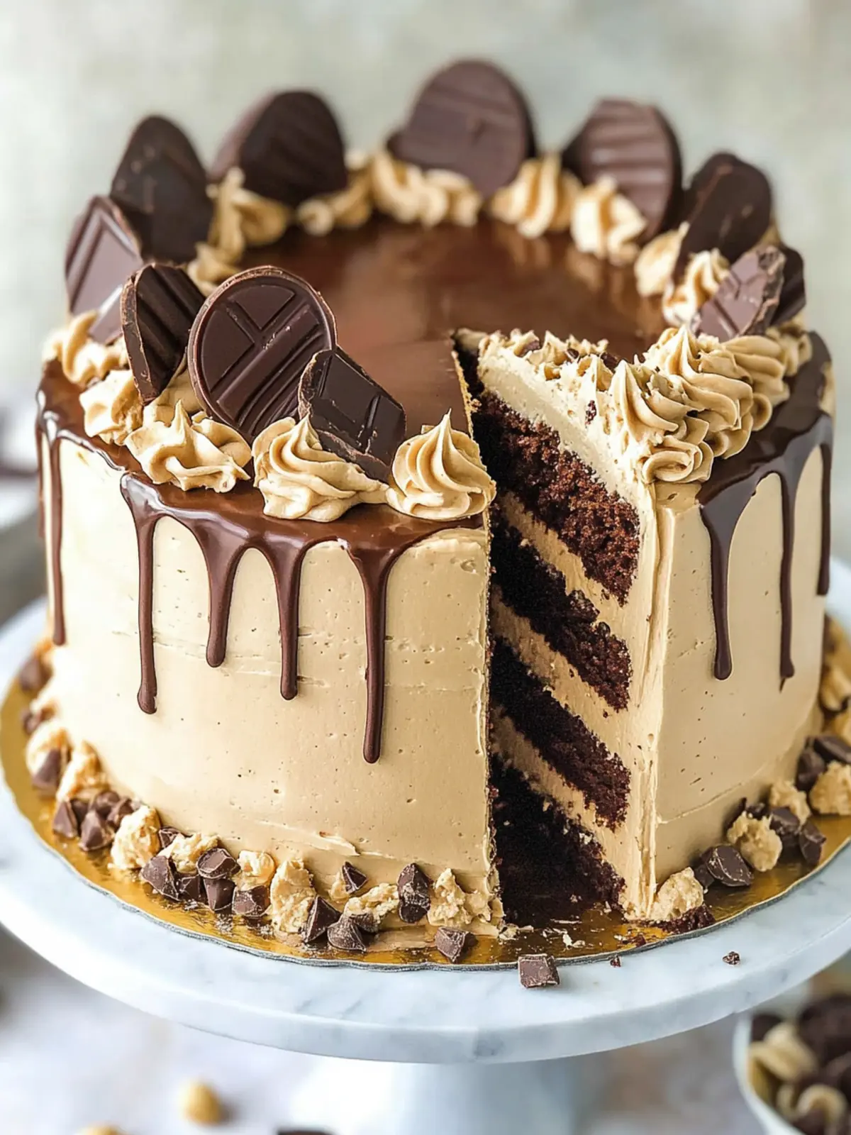 Decadent Peanut Butter Chocolate Layer Cake to Indulge Your Cravings 4 Peanut Butter Chocolate Layer Cake