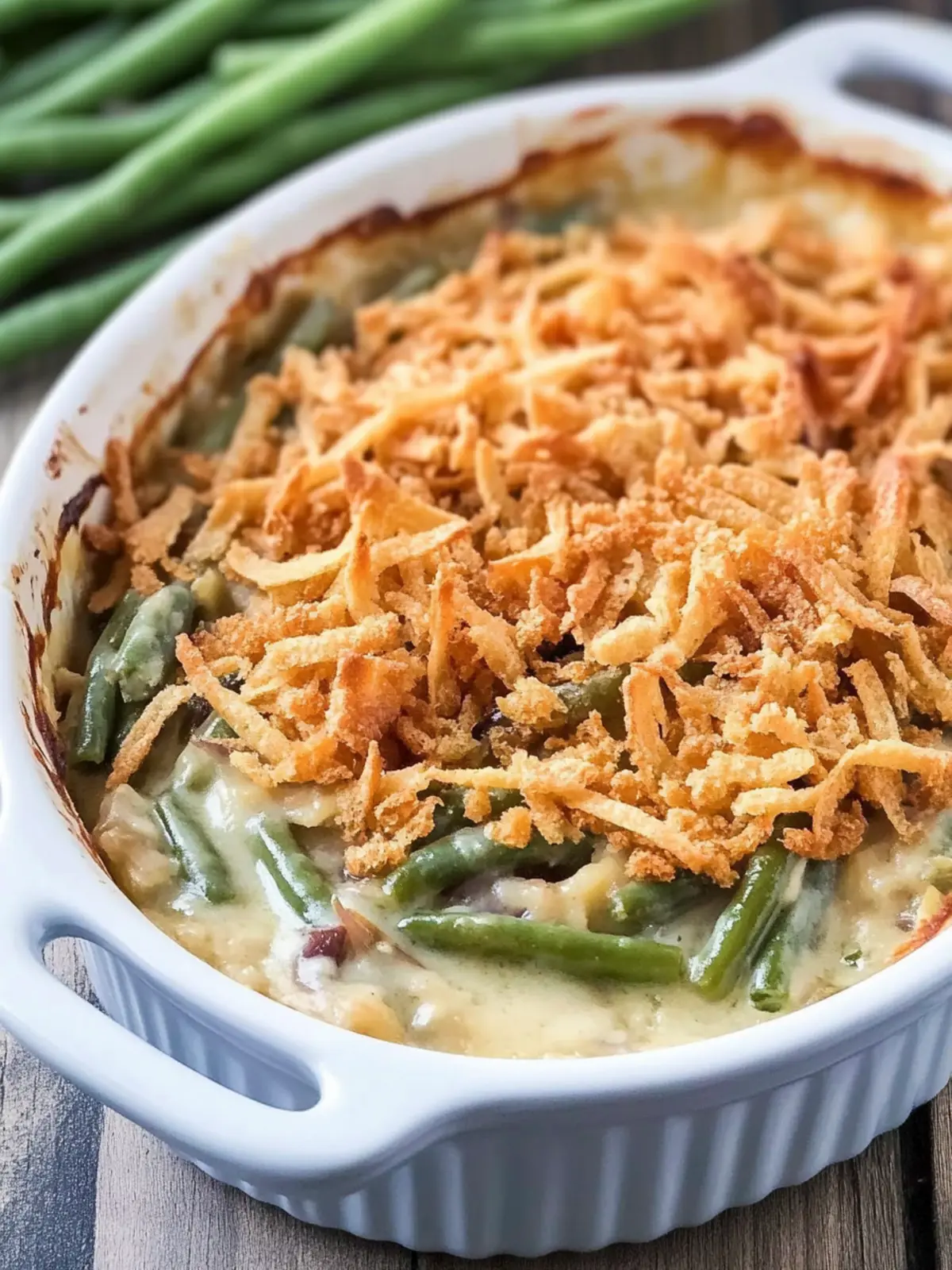 Irresistible Green Bean Casserole for Cozy Family Gatherings 3 Green Bean Casserole