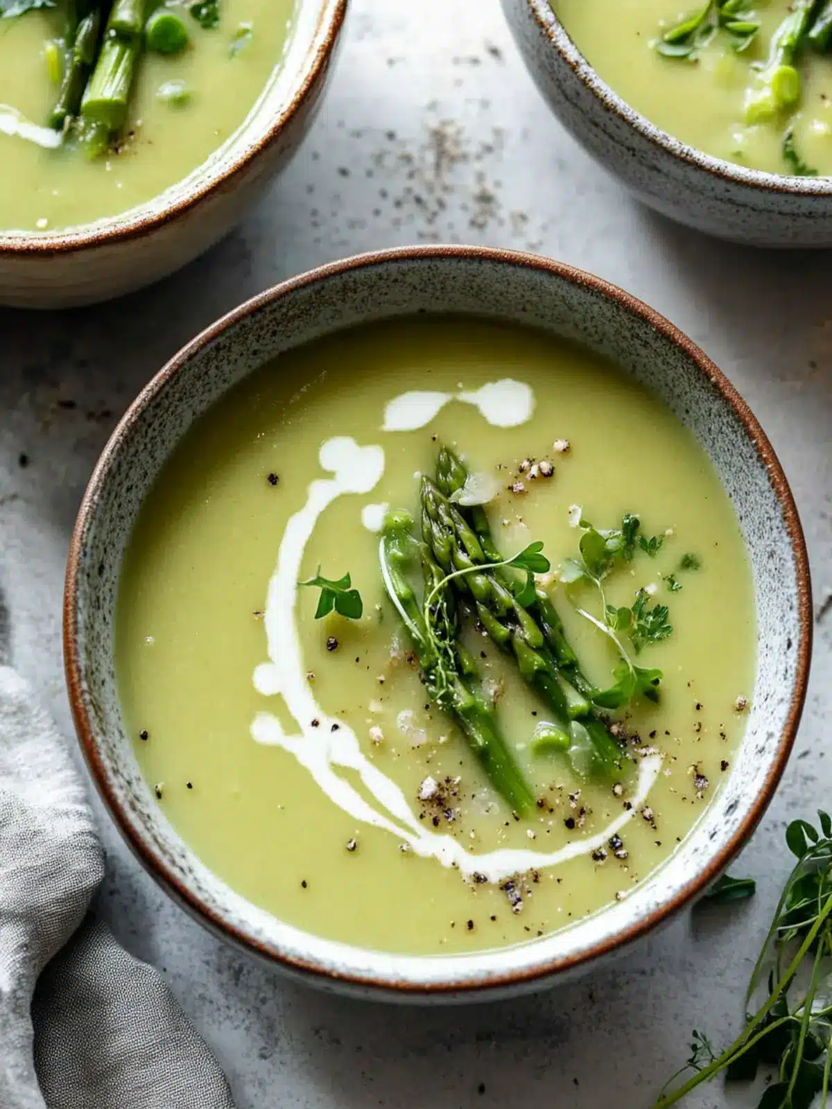 Creamless Cream of Asparagus Soup That Hits the Spot 2 Creamless Cream of Asparagus Soup