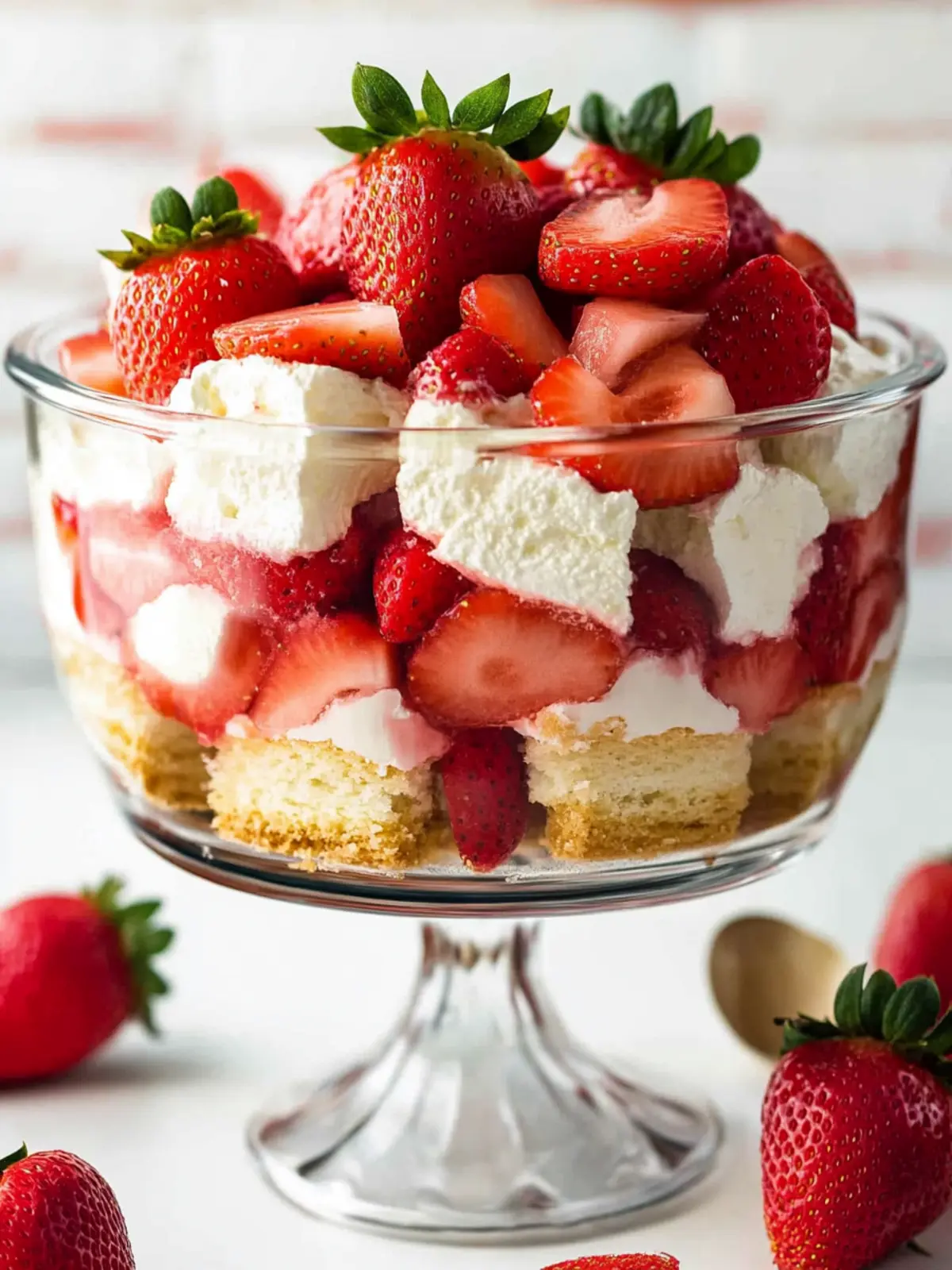 Decadent Strawberry Shortcake Trifle to Satisfy Your Sweet Tooth 3 Strawberry Shortcake Trifle