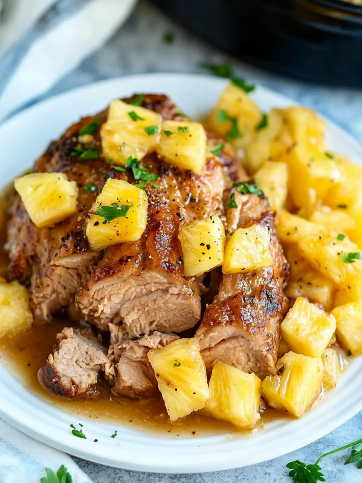 Mouthwatering Slow Cooker Pineapple Pork Loin You’ll Love 4 Slow Cooker Pineapple Pork Loin