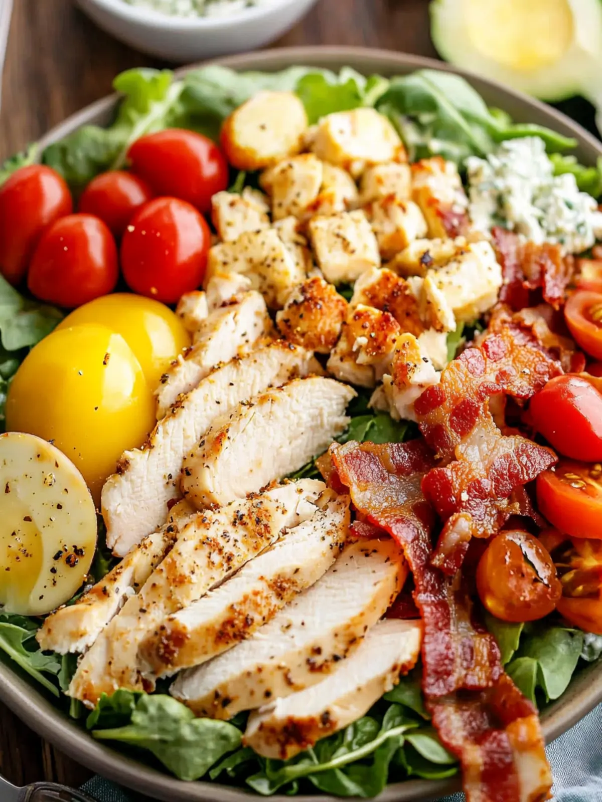 Delicious Cobb Salad with Chicken and Bacon You’ll Crave 4 Cobb Salad with Chicken and Bacon