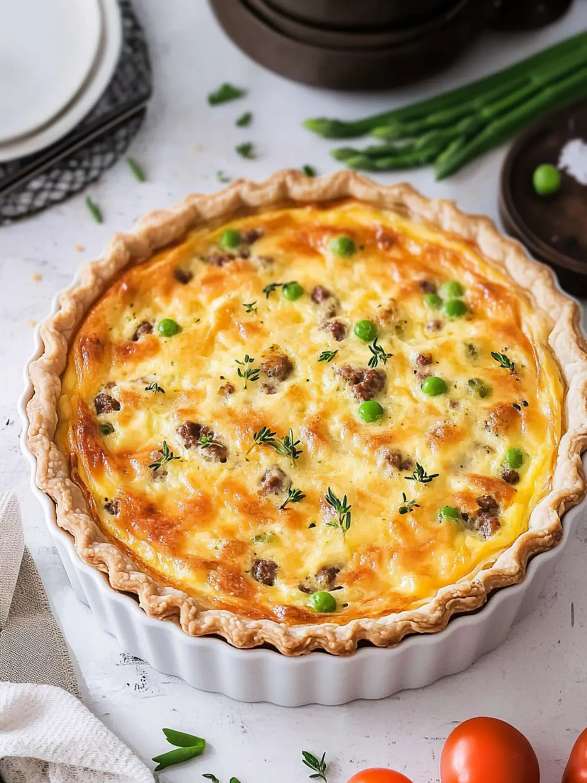 Savory Hamburger Quiche: A Twist on Classic Comfort Food 3 Hamburger Quiche