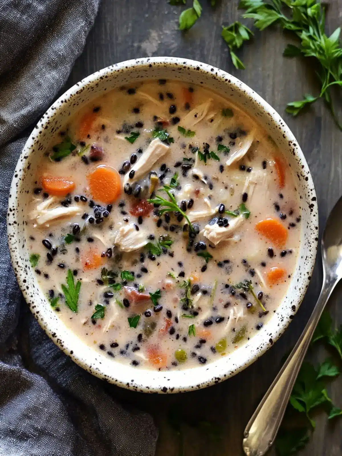Creamy Crockpot Chicken Black Rice Soup for Cozy Comfort 3 Creamy Crockpot Chicken Black Rice Soup