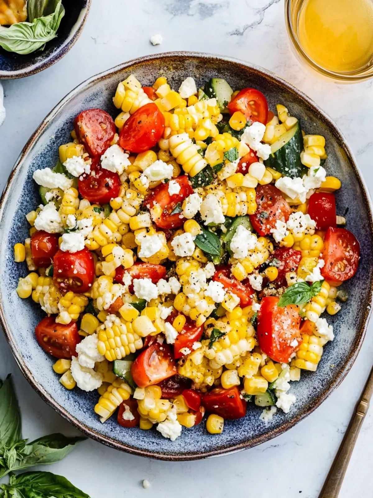 Zesty Corn Salad with Tomatoes and Feta to Brighten Your Day 4 Corn Salad