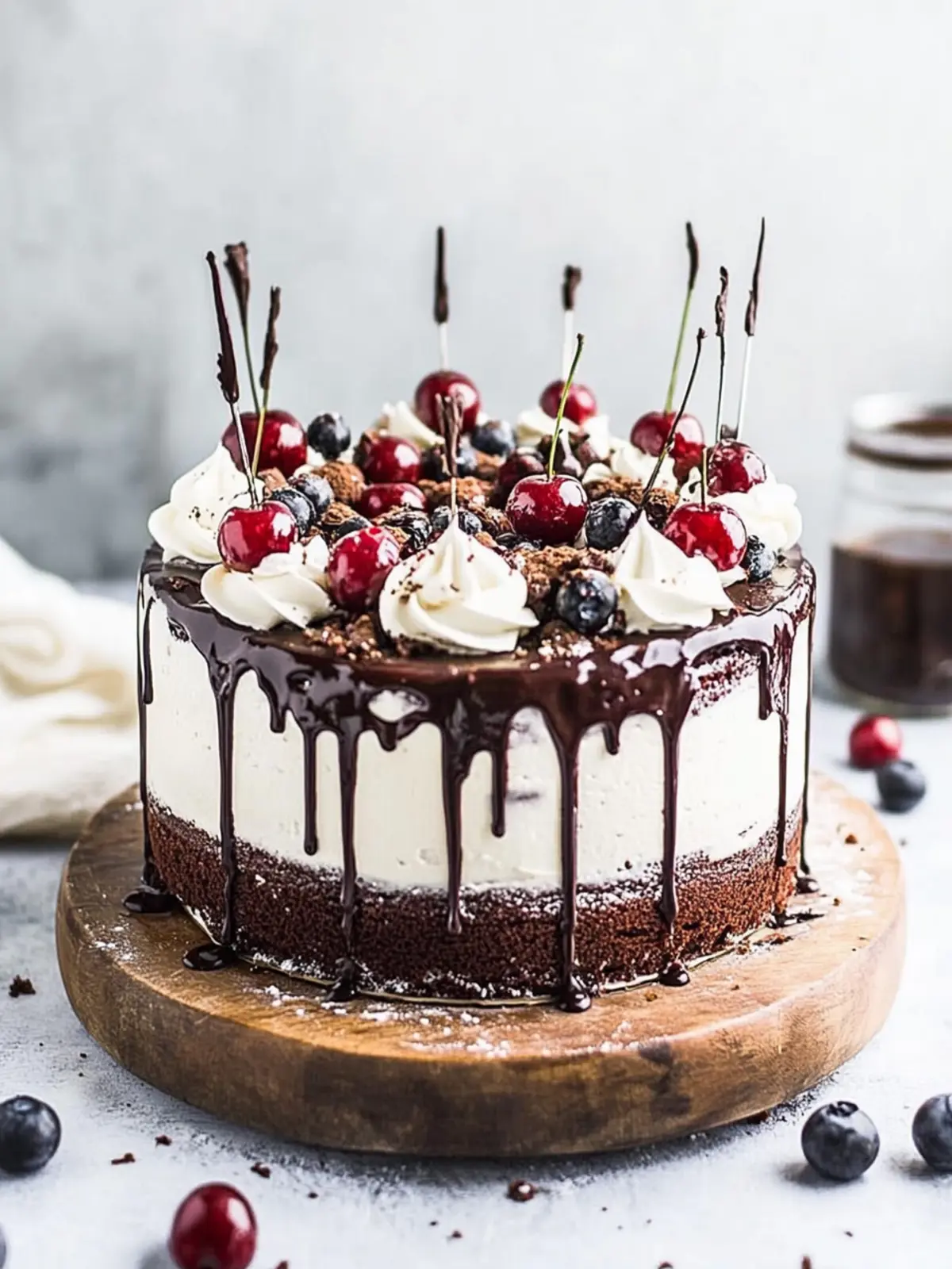 Decadent Black Forest Cake with Brandy Cherry Bliss 4 Black Forest Cake