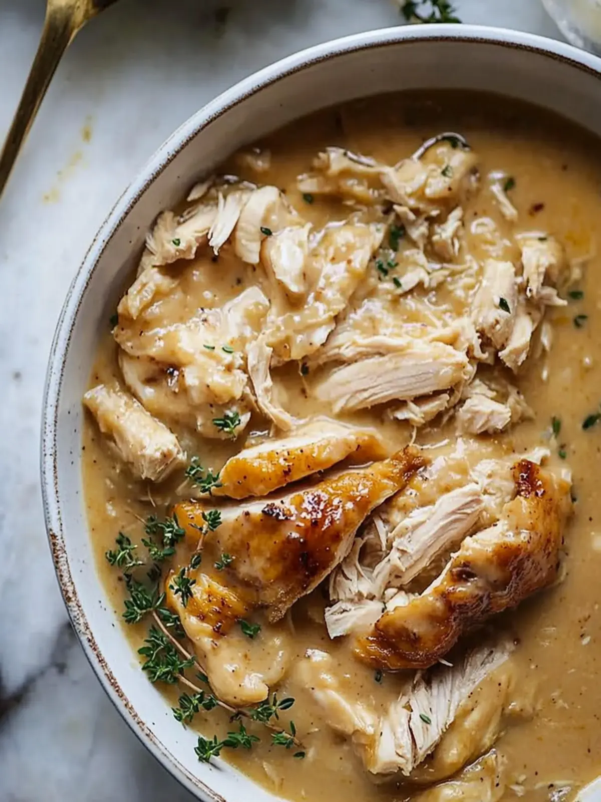 Savory Crockpot Chicken & Gravy Perfect for Busy Nights 5 Crockpot Chicken & Gravy
