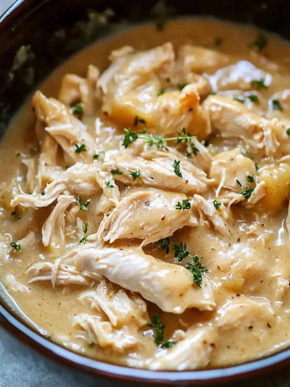 Savory Crockpot Chicken & Gravy Perfect for Busy Nights 3 Crockpot Chicken & Gravy
