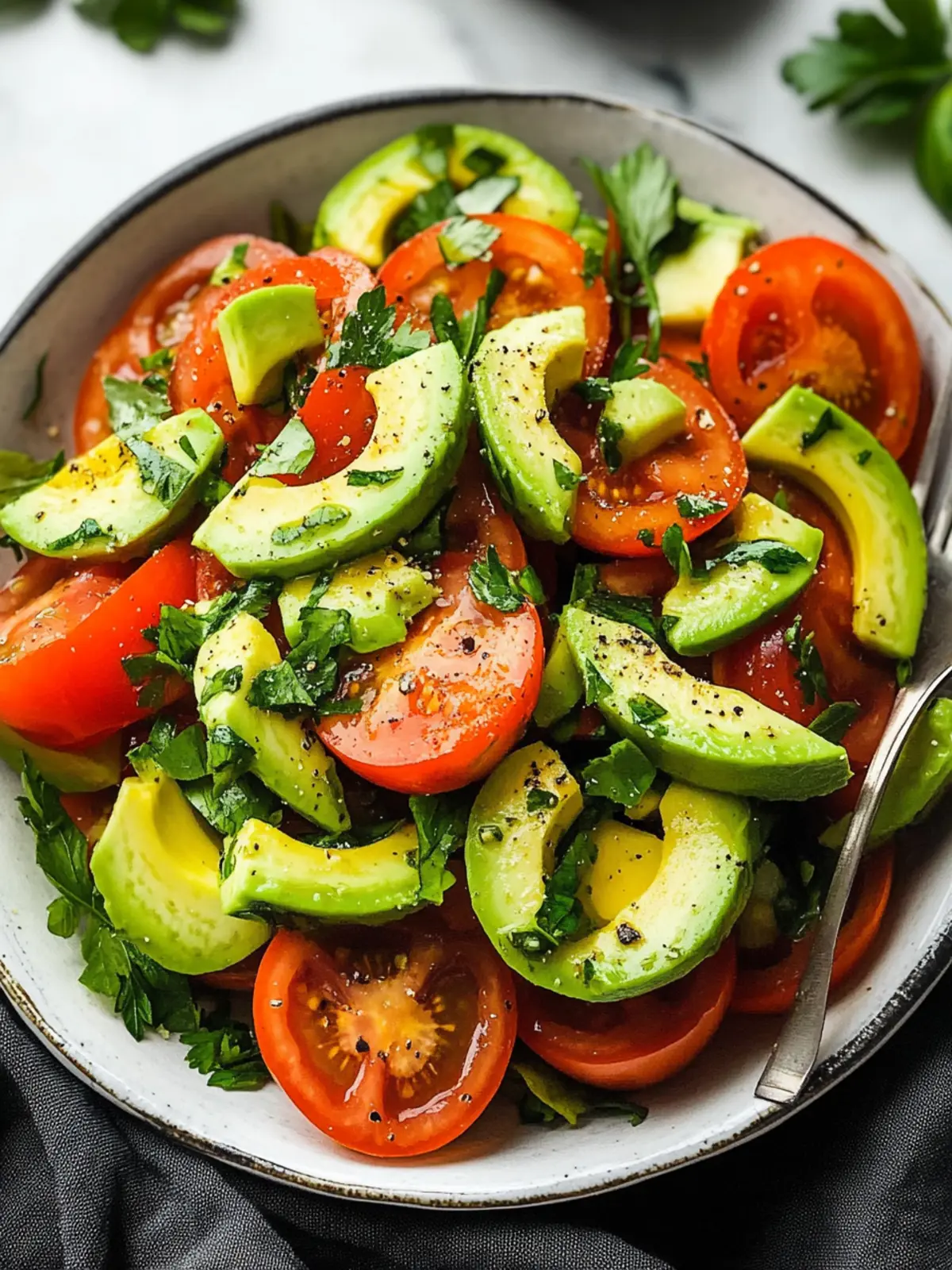Simple Tomato and Avocado Salad for a Fresh Flavor Boost 2 Simple Tomato and Avocado Salad
