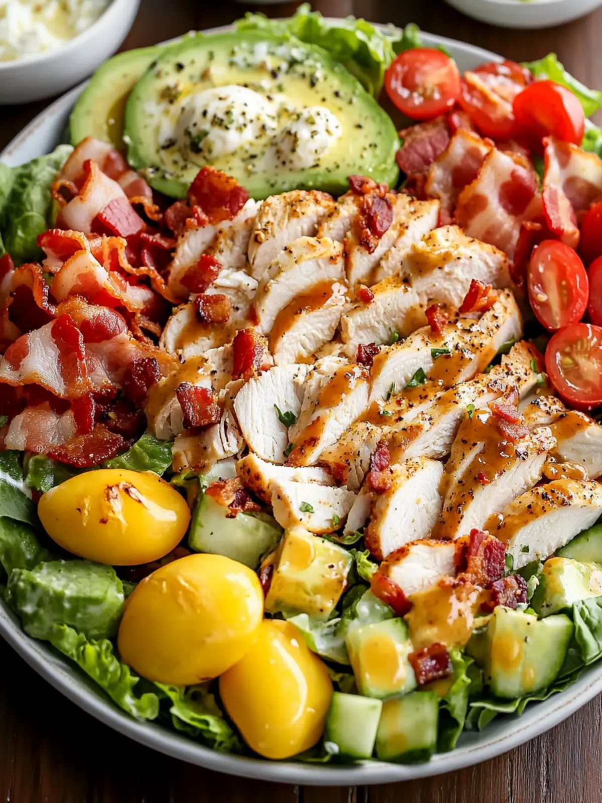 Delicious Cobb Salad with Chicken and Bacon You’ll Love 2 Cobb Salad with Chicken and Bacon