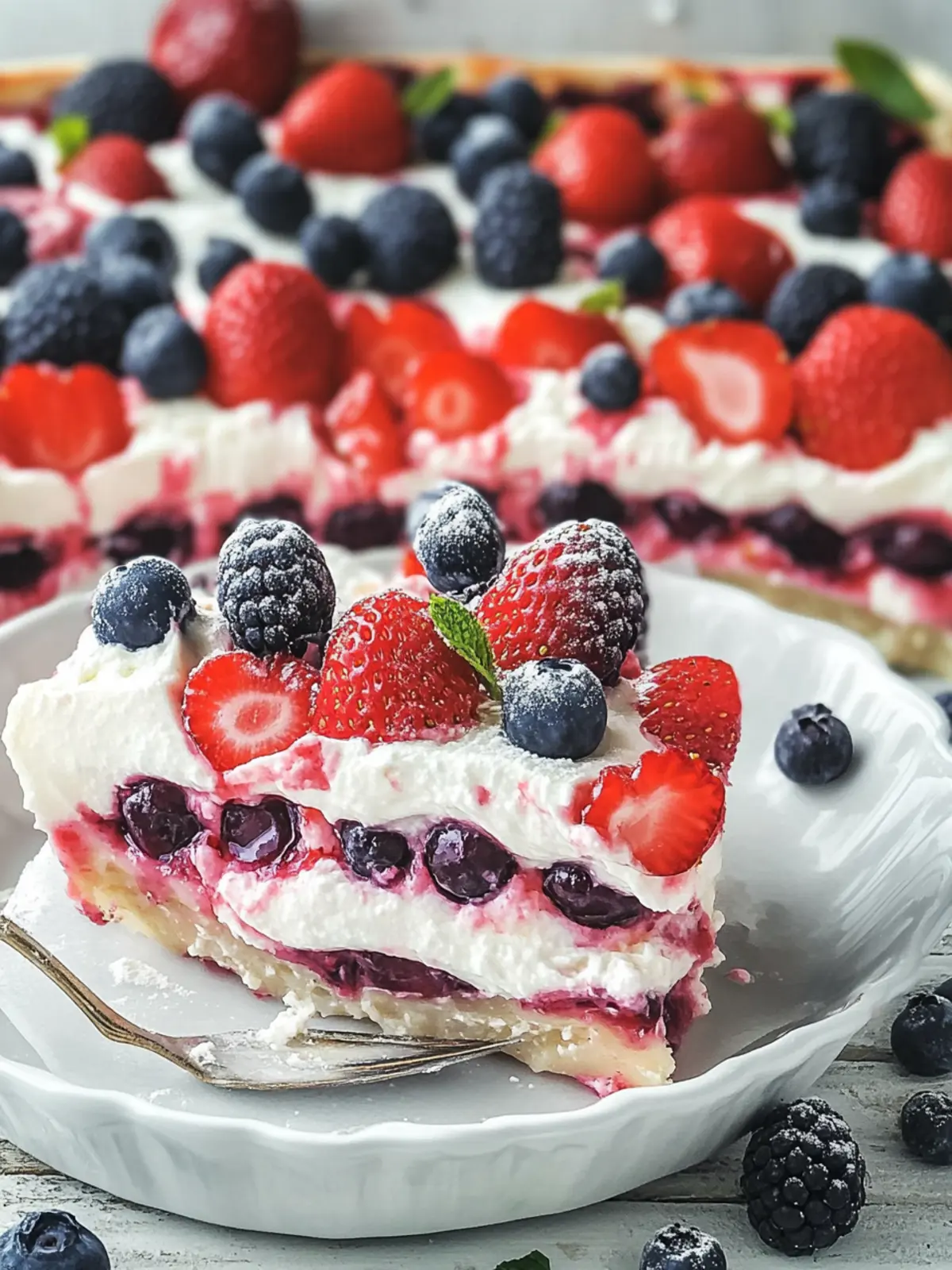 No Bake Summer Berry Lasagna: A Delightful Cool Treat 2 No Bake Summer Berry Lasagna