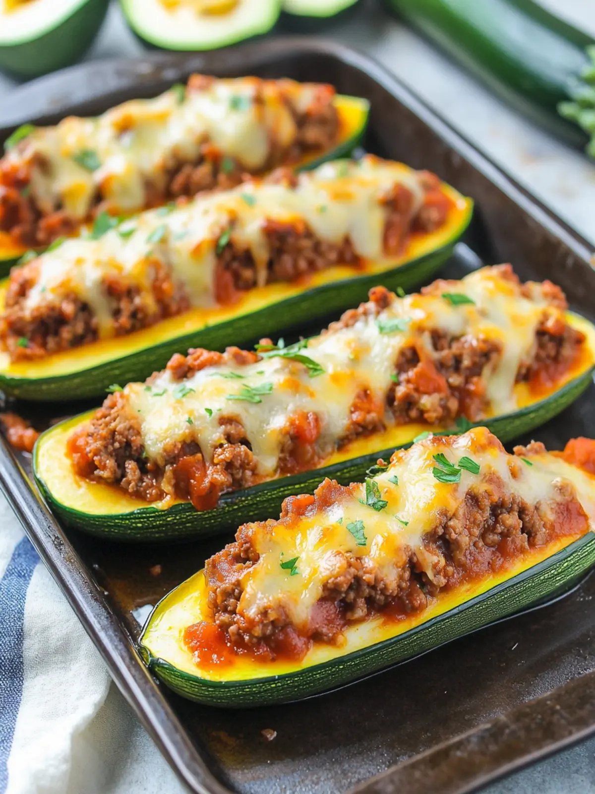 Savory Ground Beef Stuffed Zucchini for a Cozy Dinner Delight 3 Ground Beef Stuffed Zucchini