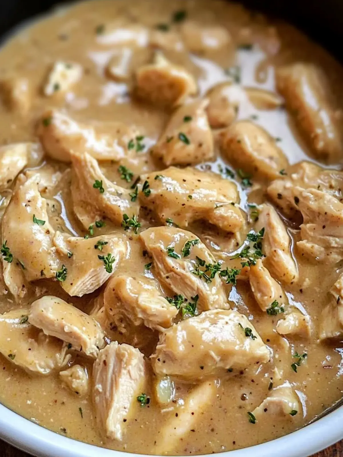 Savory Crockpot Chicken & Gravy Perfect for Busy Nights 2 Crockpot Chicken & Gravy