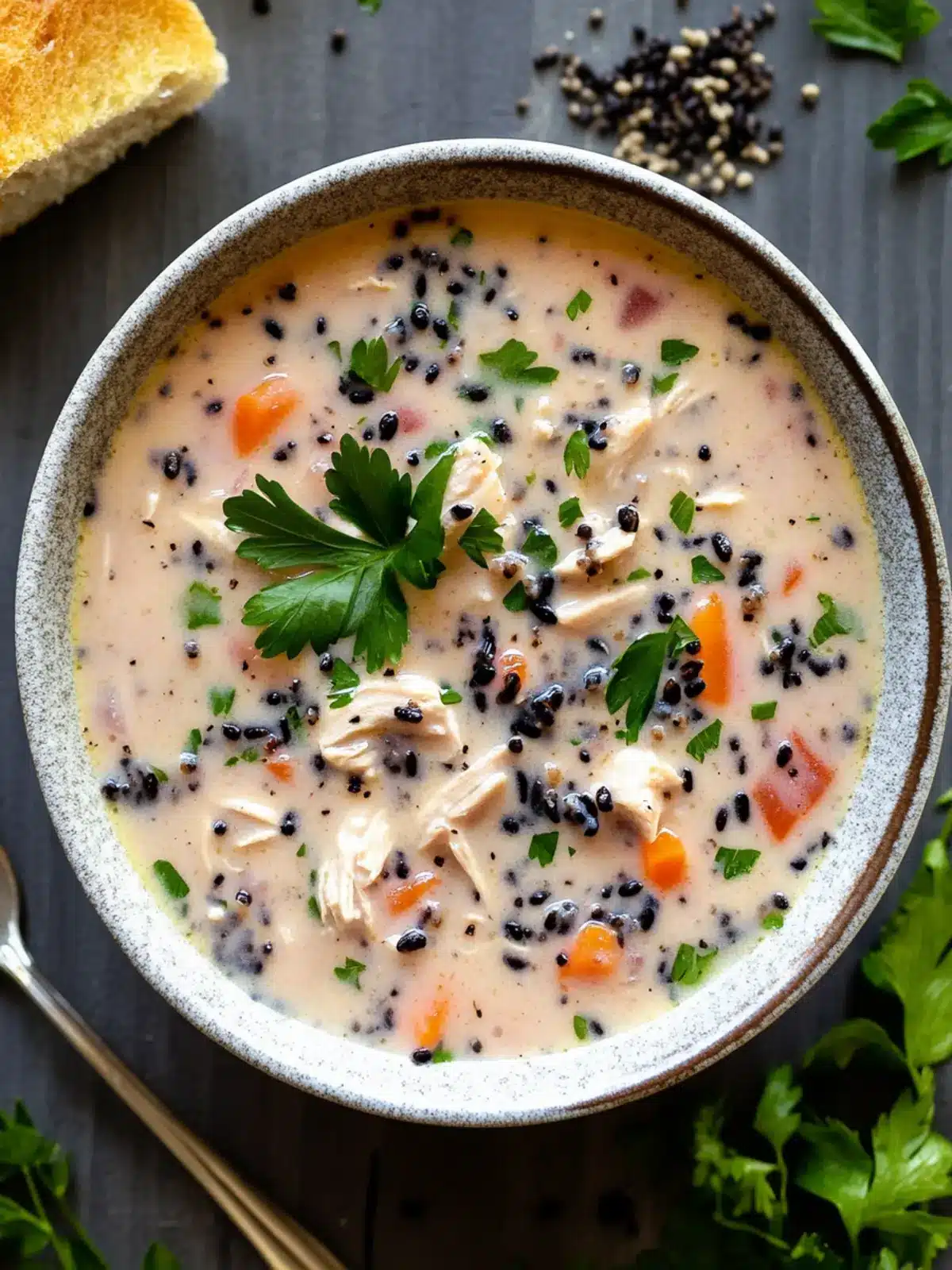 Creamy Crockpot Chicken Black Rice Soup for Cozy Comfort 2 Creamy Crockpot Chicken Black Rice Soup