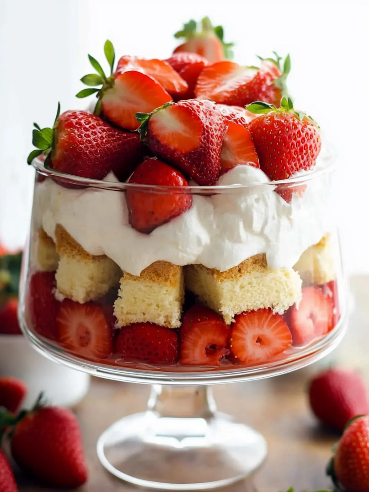 Decadent Strawberry Shortcake Trifle to Satisfy Your Sweet Tooth 5 Strawberry Shortcake Trifle