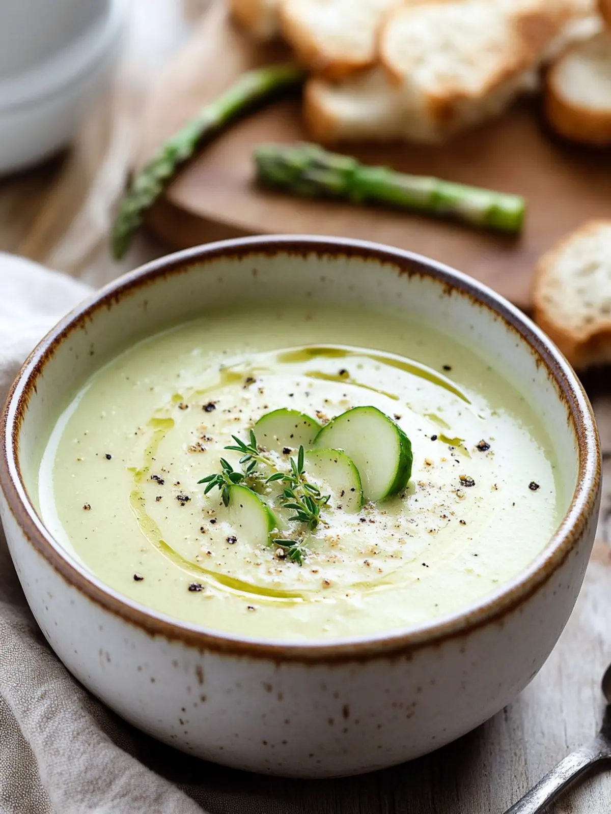 Cream of Asparagus Soup: Creamy, Delicious, and Quick Steps 5 Cream of Asparagus