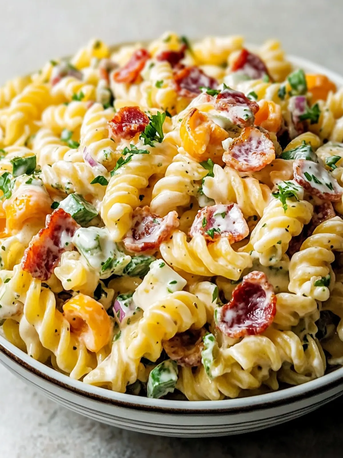Bacon Ranch Pasta Salad: A Flavor-Packed Homemade Delight 3 Bacon Ranch Pasta Salad