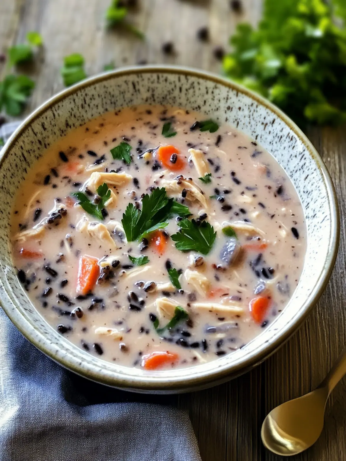 Creamy Crockpot Chicken Black Rice Soup for Cozy Comfort 4 Creamy Crockpot Chicken Black Rice Soup